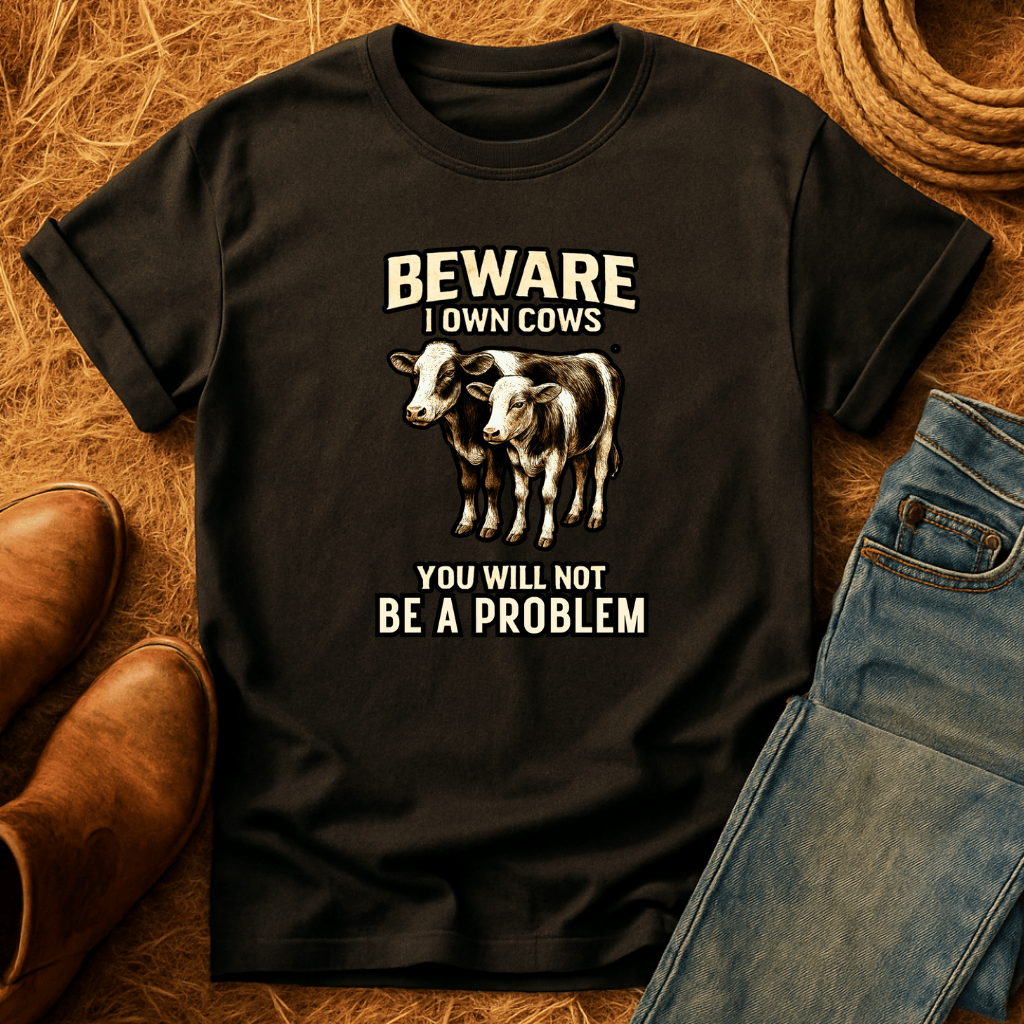 BEWARE! I Own CowsT-Shirt