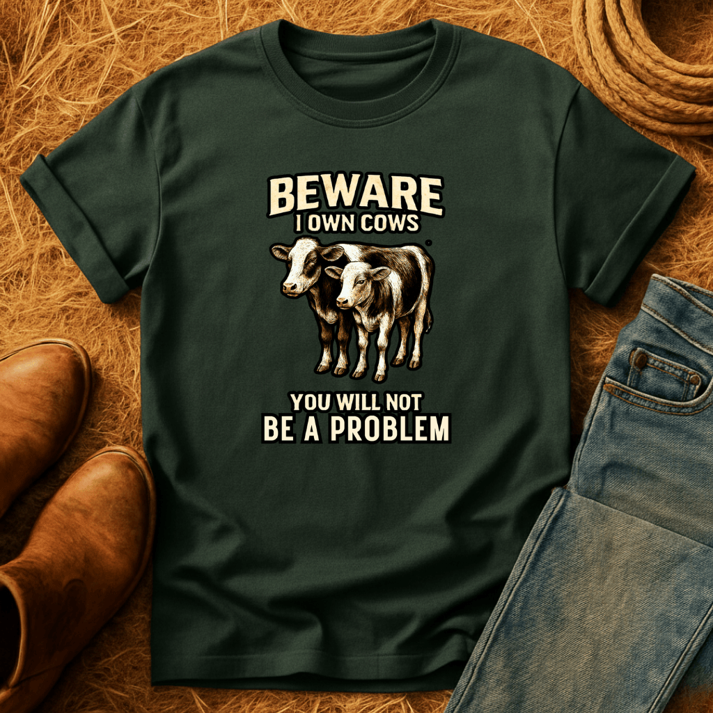 BEWARE! I Own CowsT-Shirt