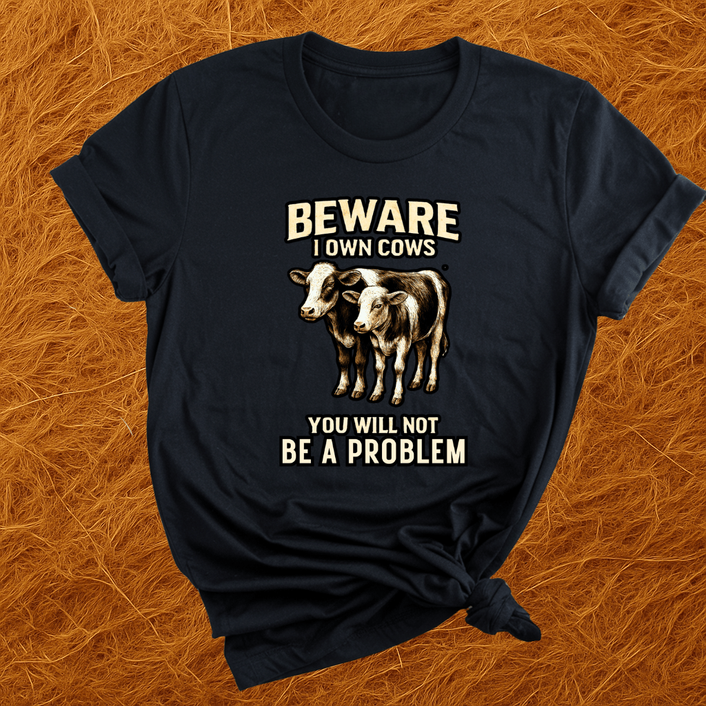 BEWARE! I Own CowsT-Shirt