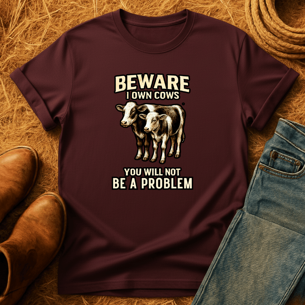 BEWARE! I Own CowsT-Shirt