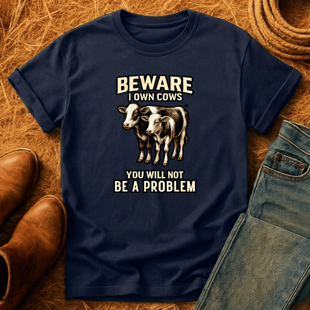 BEWARE! I Own CowsT-Shirt
