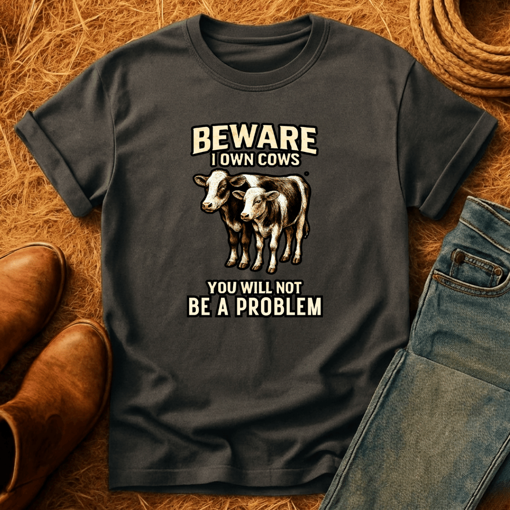 BEWARE! I Own CowsT-Shirt