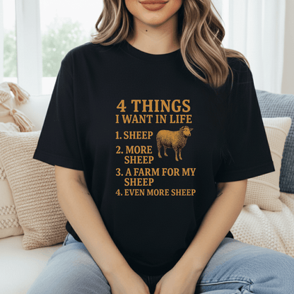 Four Things For Sheep T-Shirt