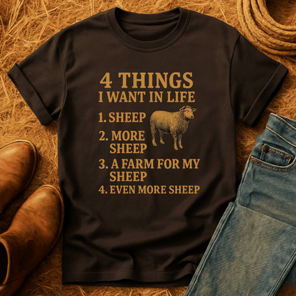 Four Things For Sheep T-Shirt