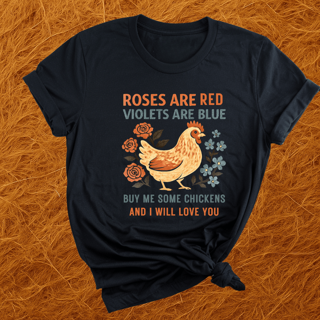 Roses Are Red Chickens T-Shirt