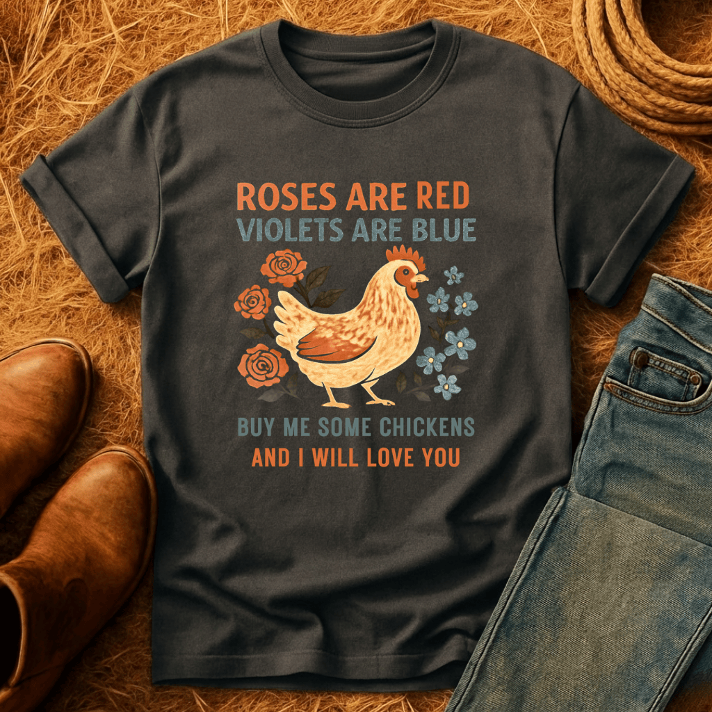 Roses Are Red Chickens T-Shirt