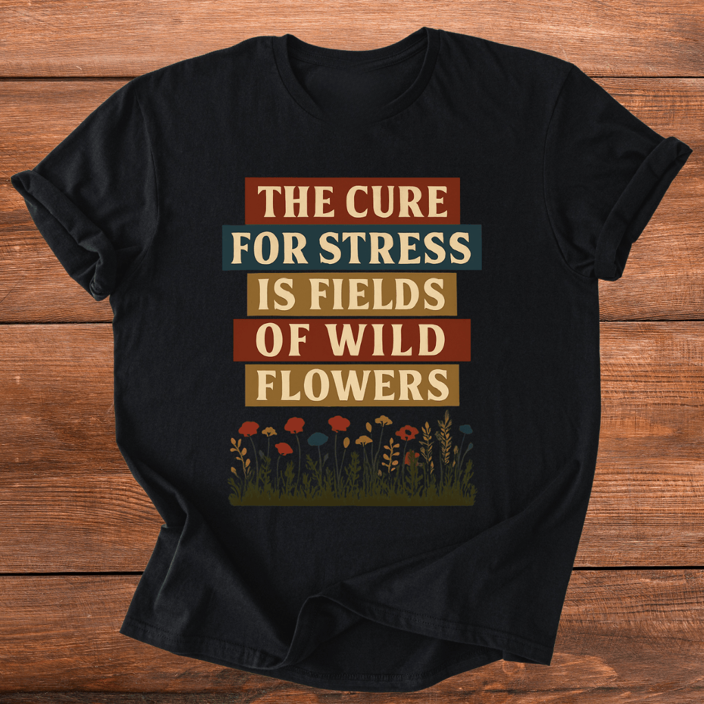 Wildflowers Cure Stress T-Shirt