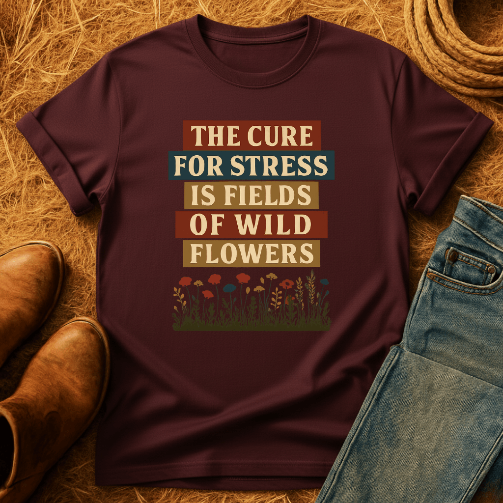 Wildflowers Cure Stress T-Shirt