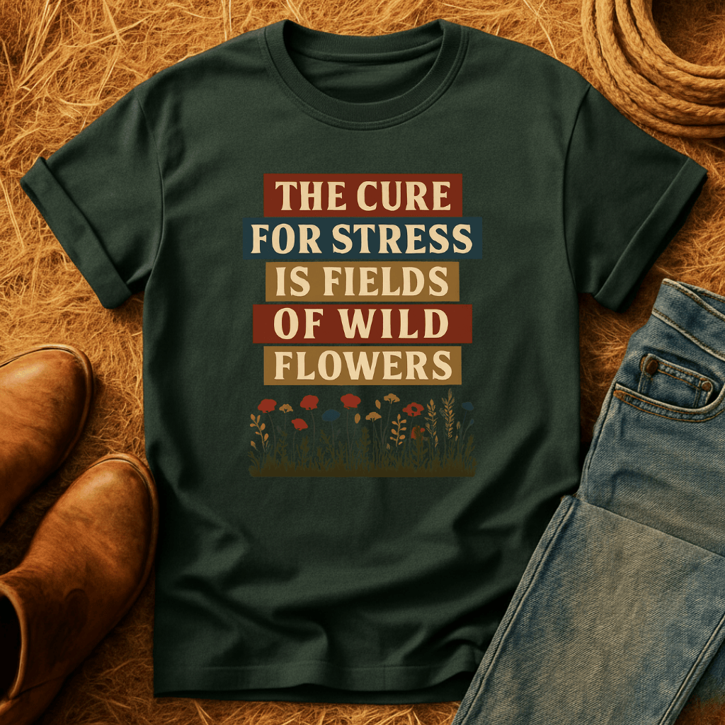 Wildflowers Cure Stress T-Shirt