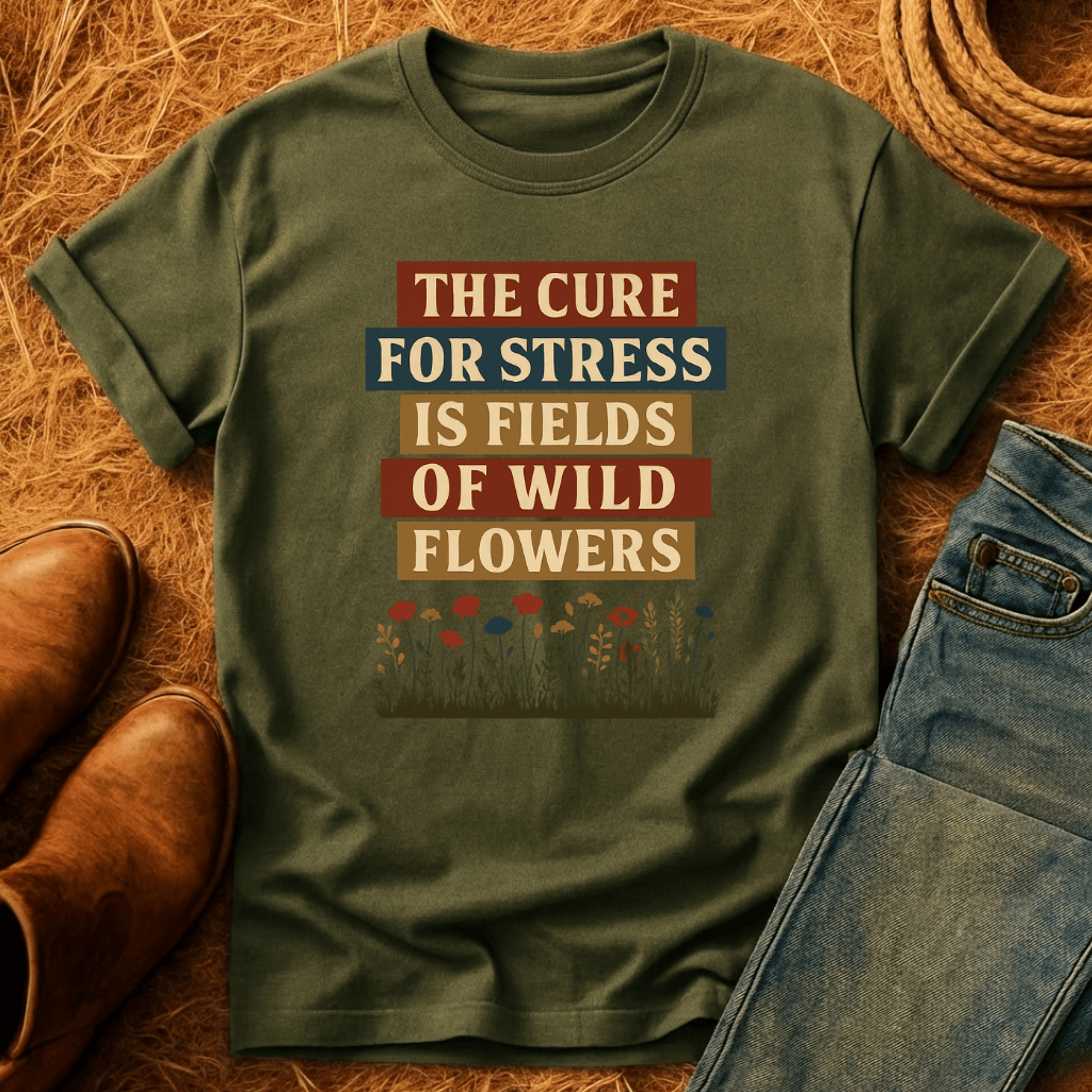 Wildflowers Cure Stress T-Shirt