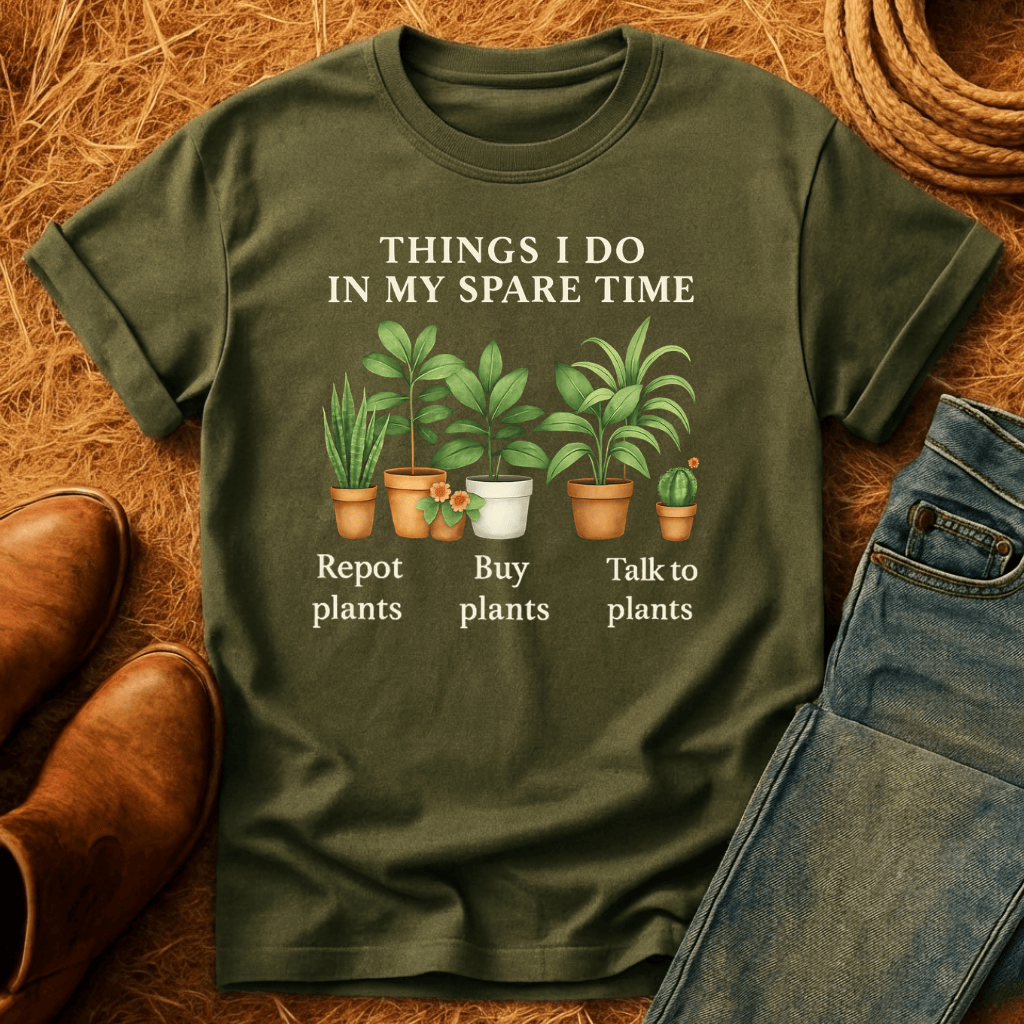 Plants In Spare Time T-Shirt