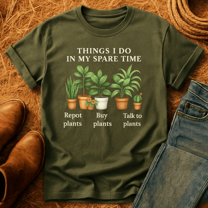 Plants In Spare Time T-Shirt