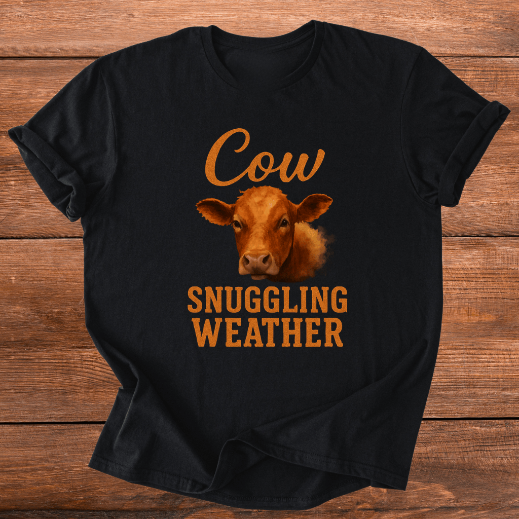 Cow Snuggling Weather T-Shirt