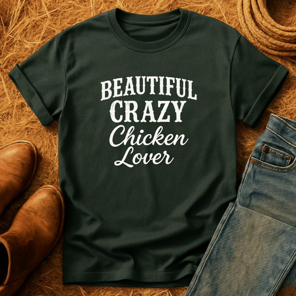 Beautiful Crazy Chicken Lover T-Shirt