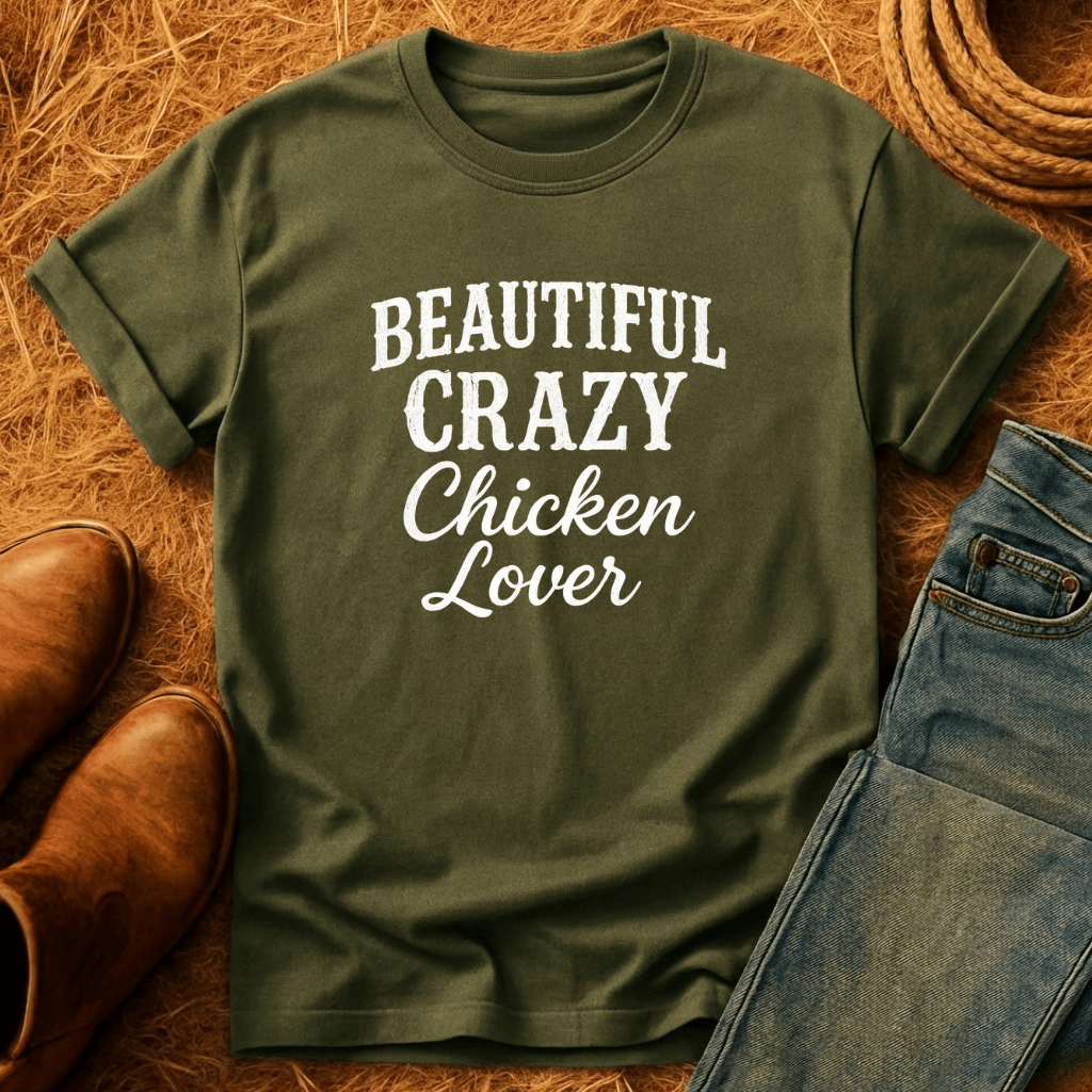 Beautiful Crazy Chicken Lover T-Shirt