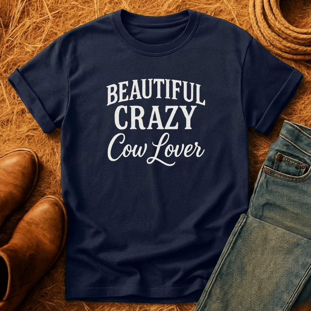 Beautiful Crazy Cow Lover T-Shirt