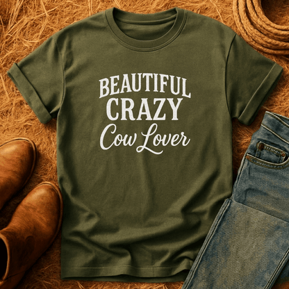 Beautiful Crazy Cow Lover T-Shirt