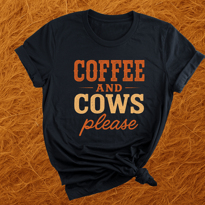 Coffee & Cows Please T-Shirt