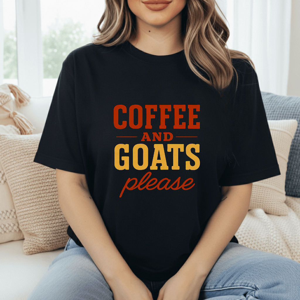 Coffee & Goats Please T-Shirt