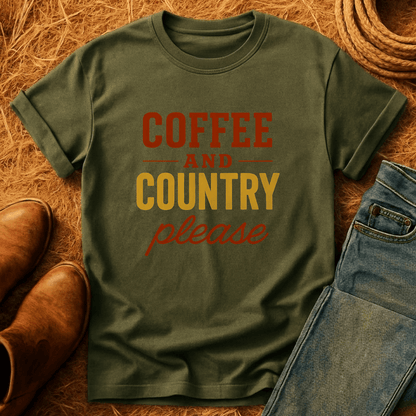 Coffee & Country Please T-Shirt