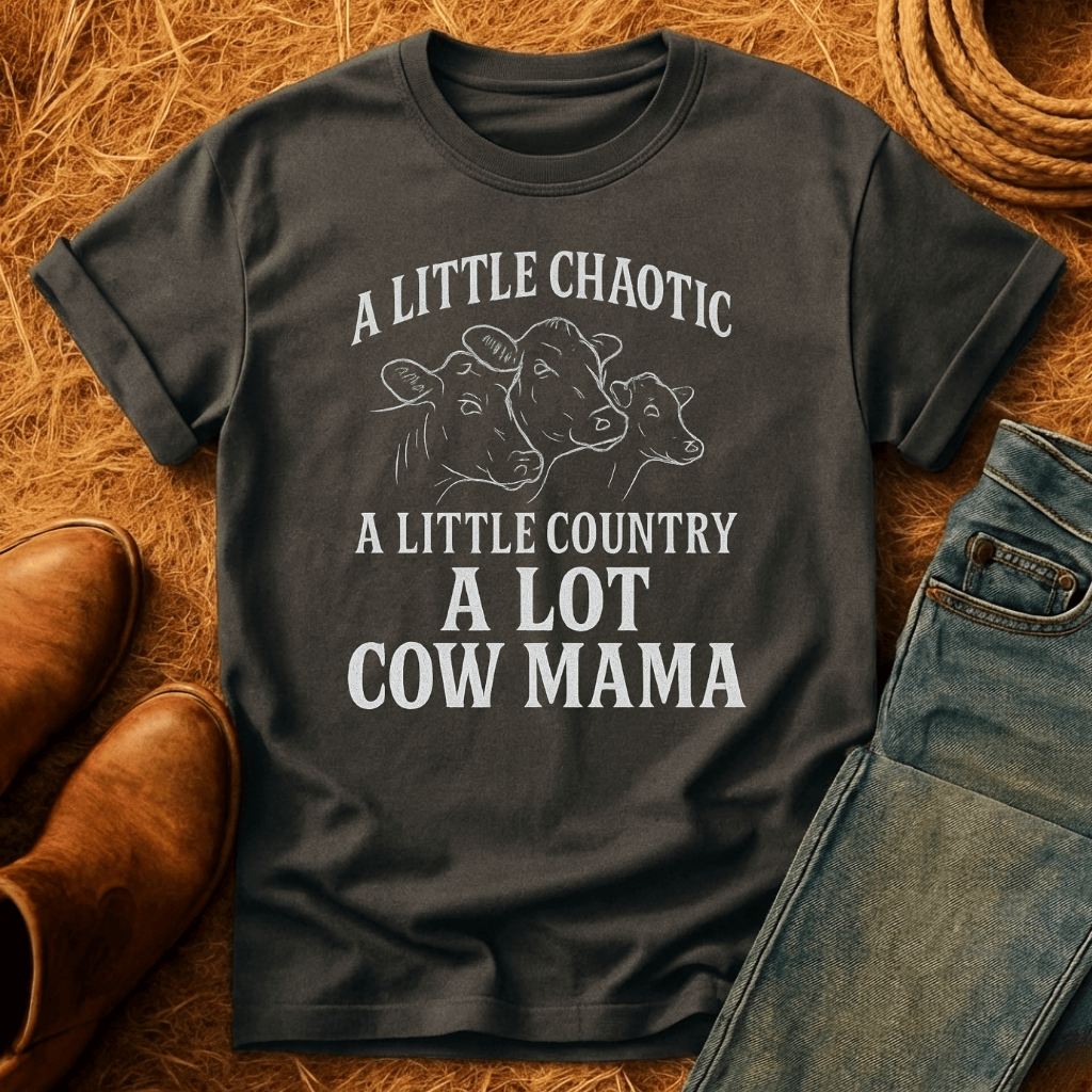 Chaotic Country Cow Mama T-Shirt