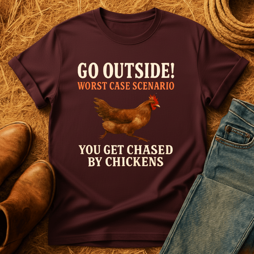 Get Chased By Chickens T-Shirt