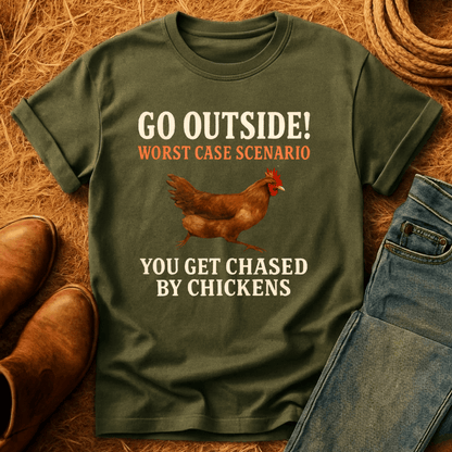 Get Chased By Chickens T-Shirt