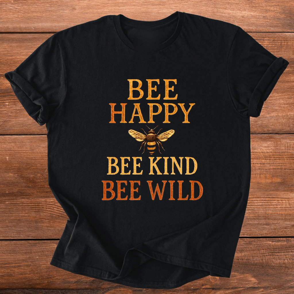 Bee Happy, Kind & Wild T-Shirt