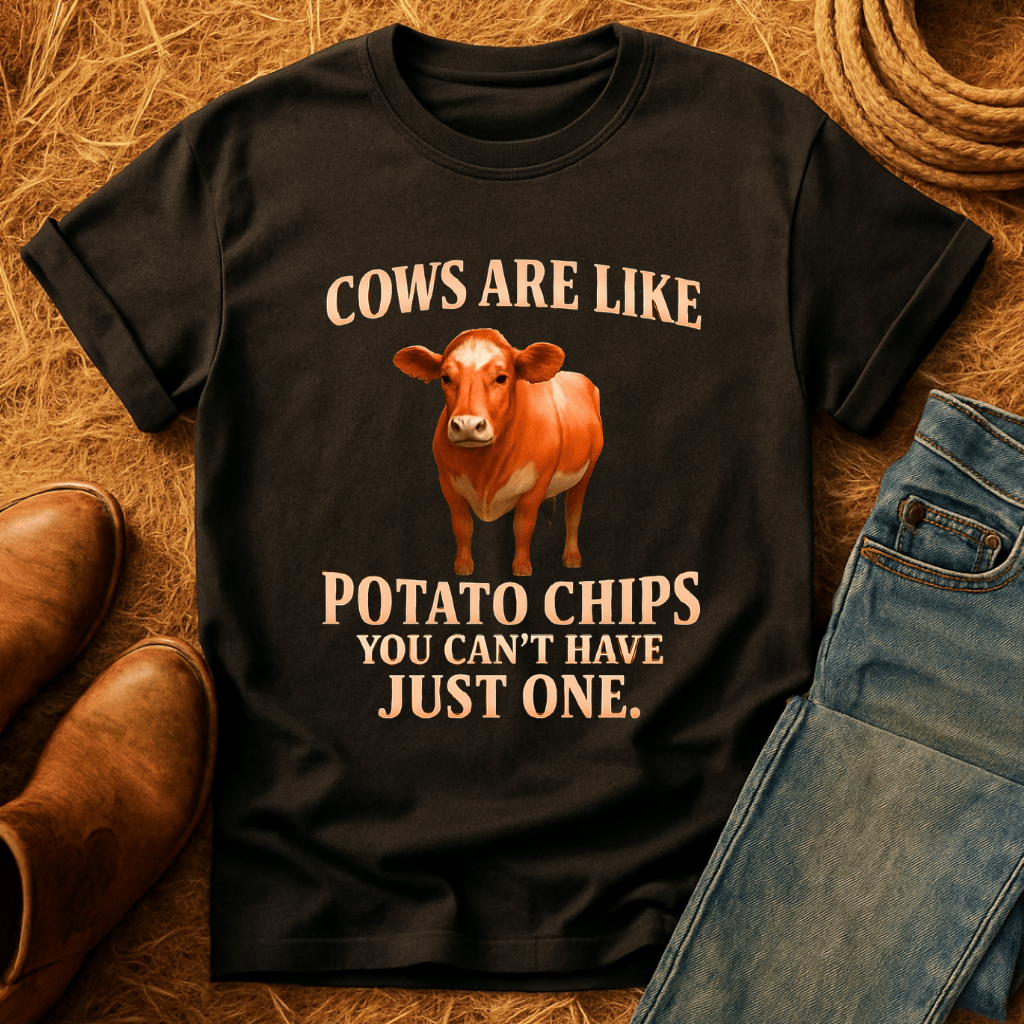 Cows Are Like Potato Chips T-Shirt