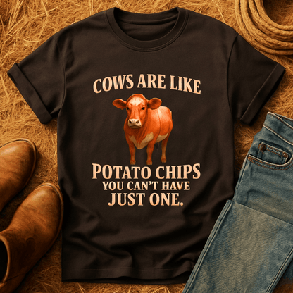 Cows Are Like Potato Chips T-Shirt