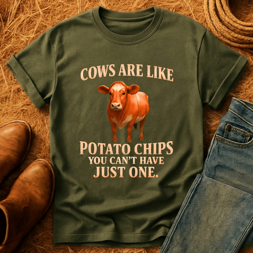 Cows Are Like Potato Chips T-Shirt
