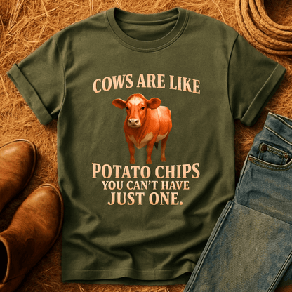 Cows Are Like Potato Chips T-Shirt