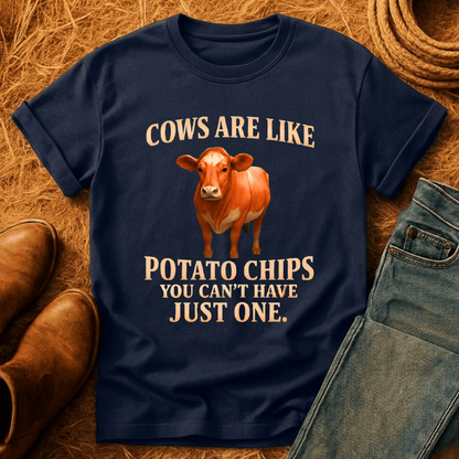 Cows Are Like Potato Chips T-Shirt