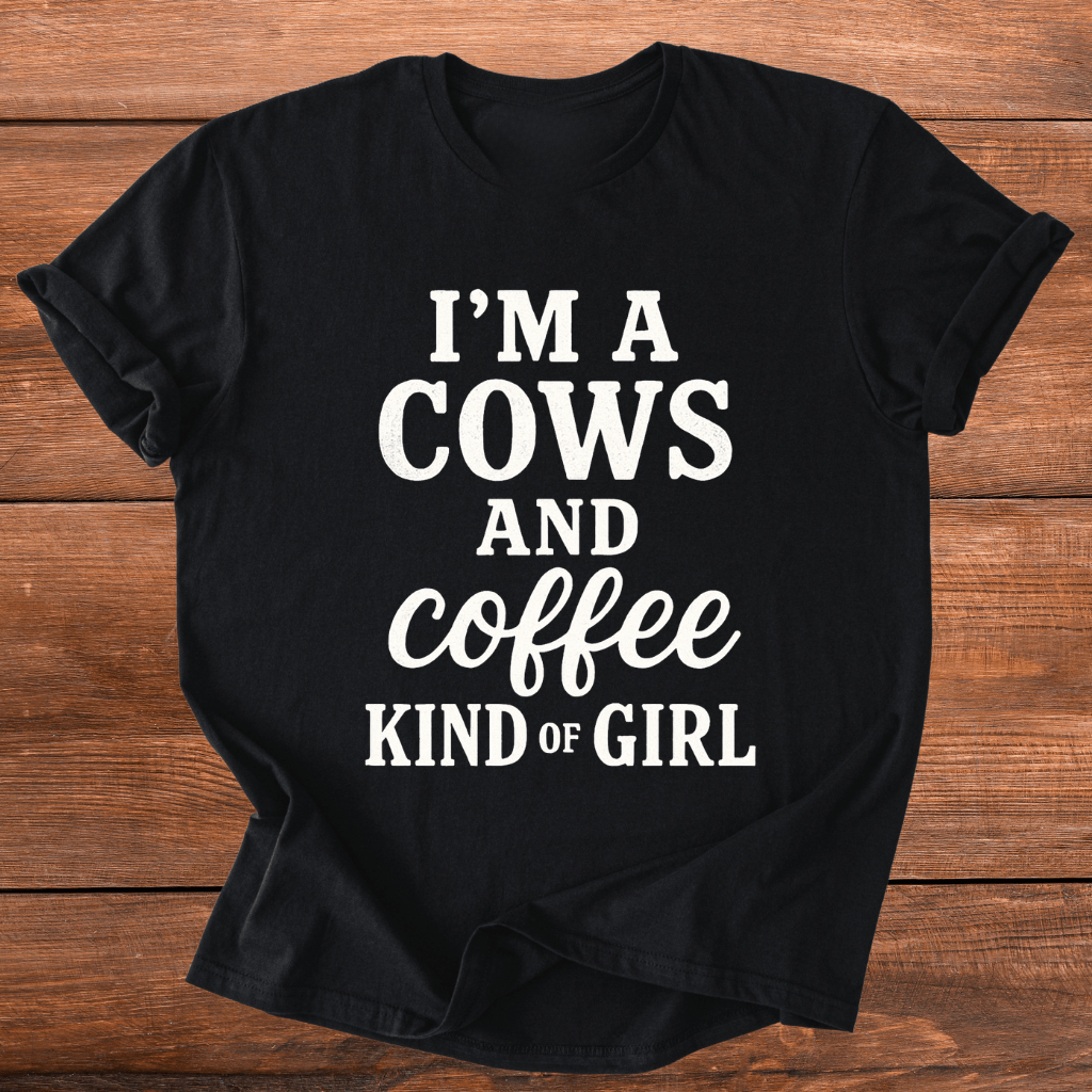 Cows N Coffee Gal T-Shirt
