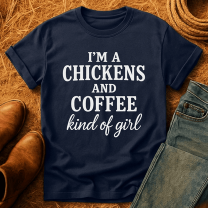 Chickens N Coffee Gal T-Shirt