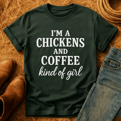 Chickens N Coffee Gal T-Shirt