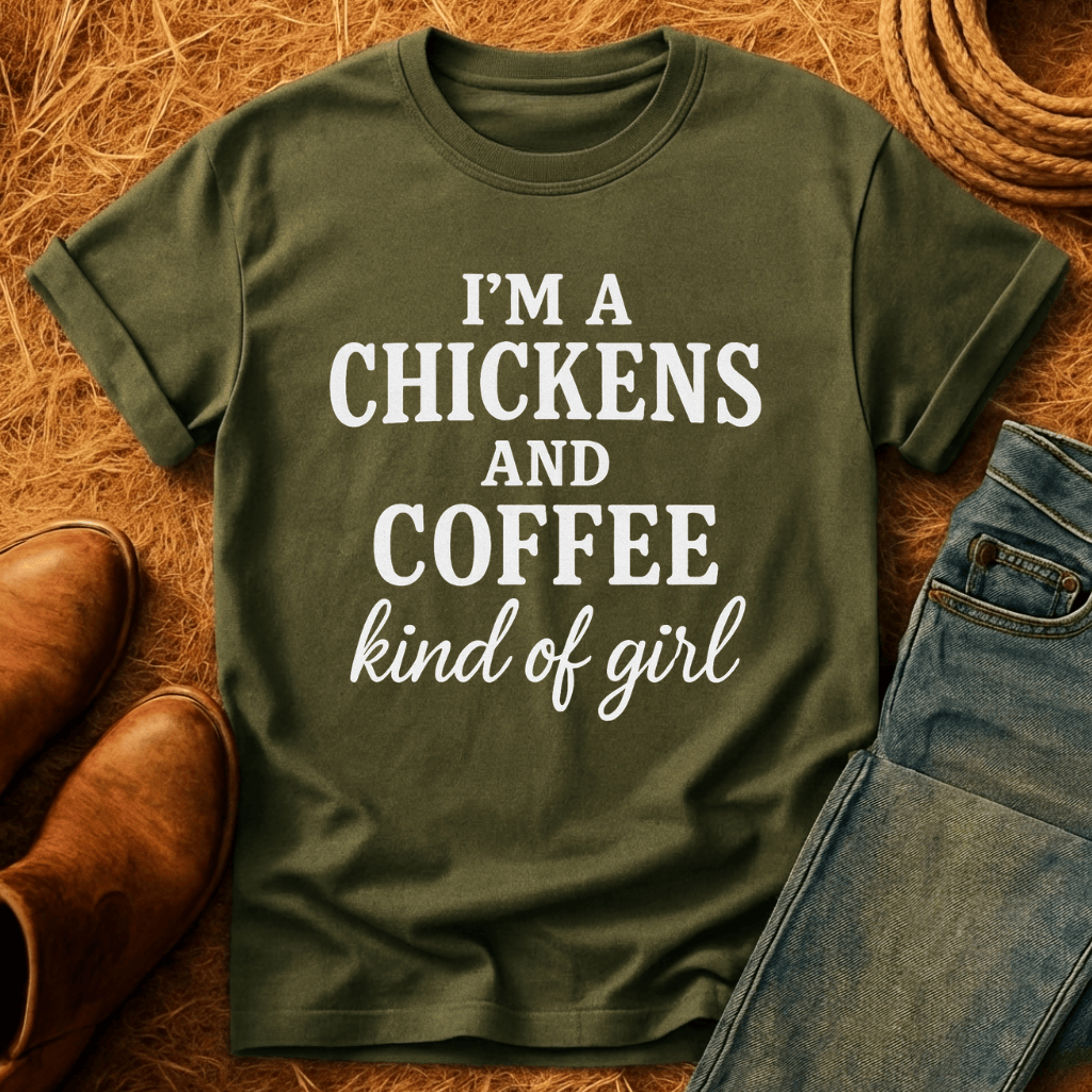 Chickens N Coffee Gal T-Shirt