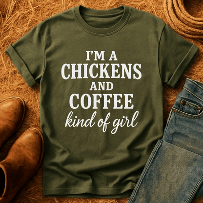 Chickens N Coffee Gal T-Shirt