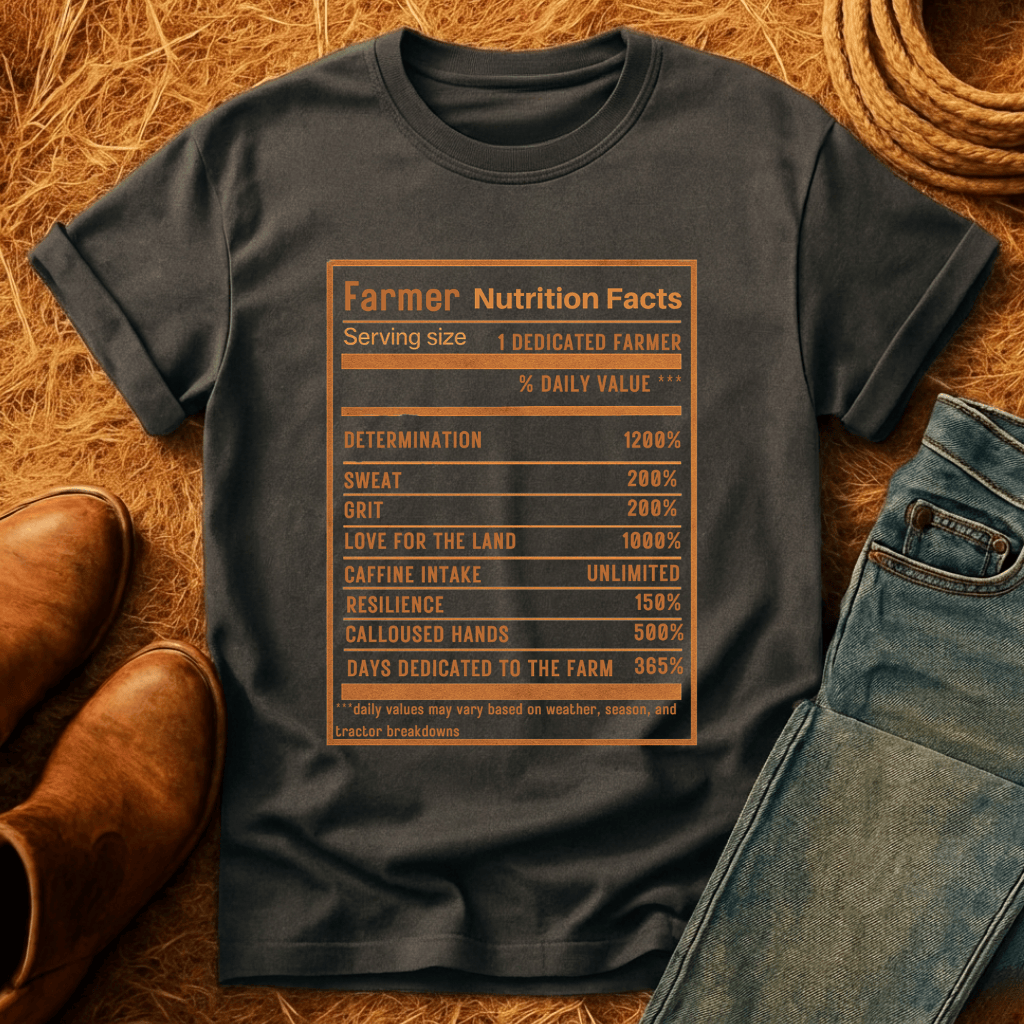 Farmer Nutrition Facts T-Shirt