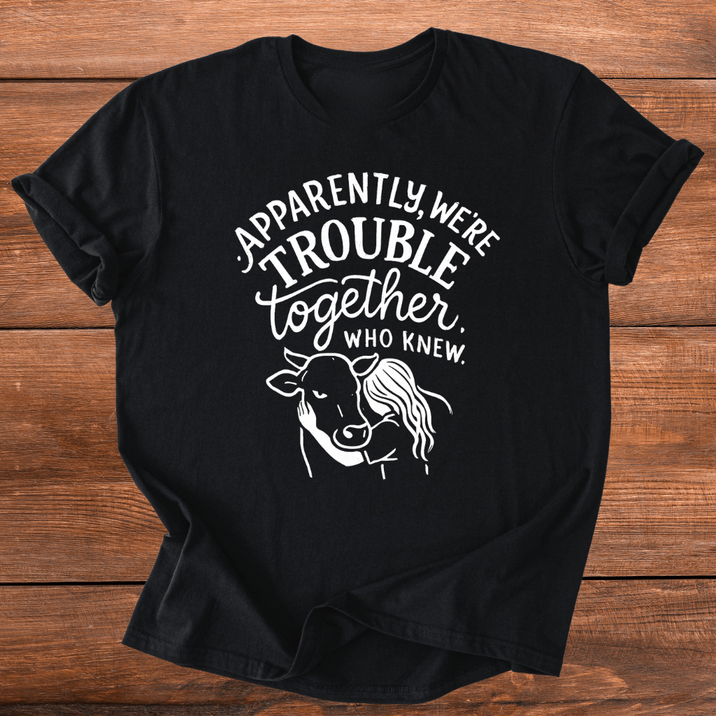 Trouble Together Cows T-Shirt