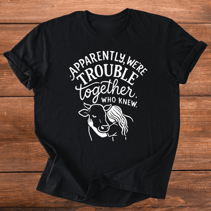 Trouble Together Cows T-Shirt