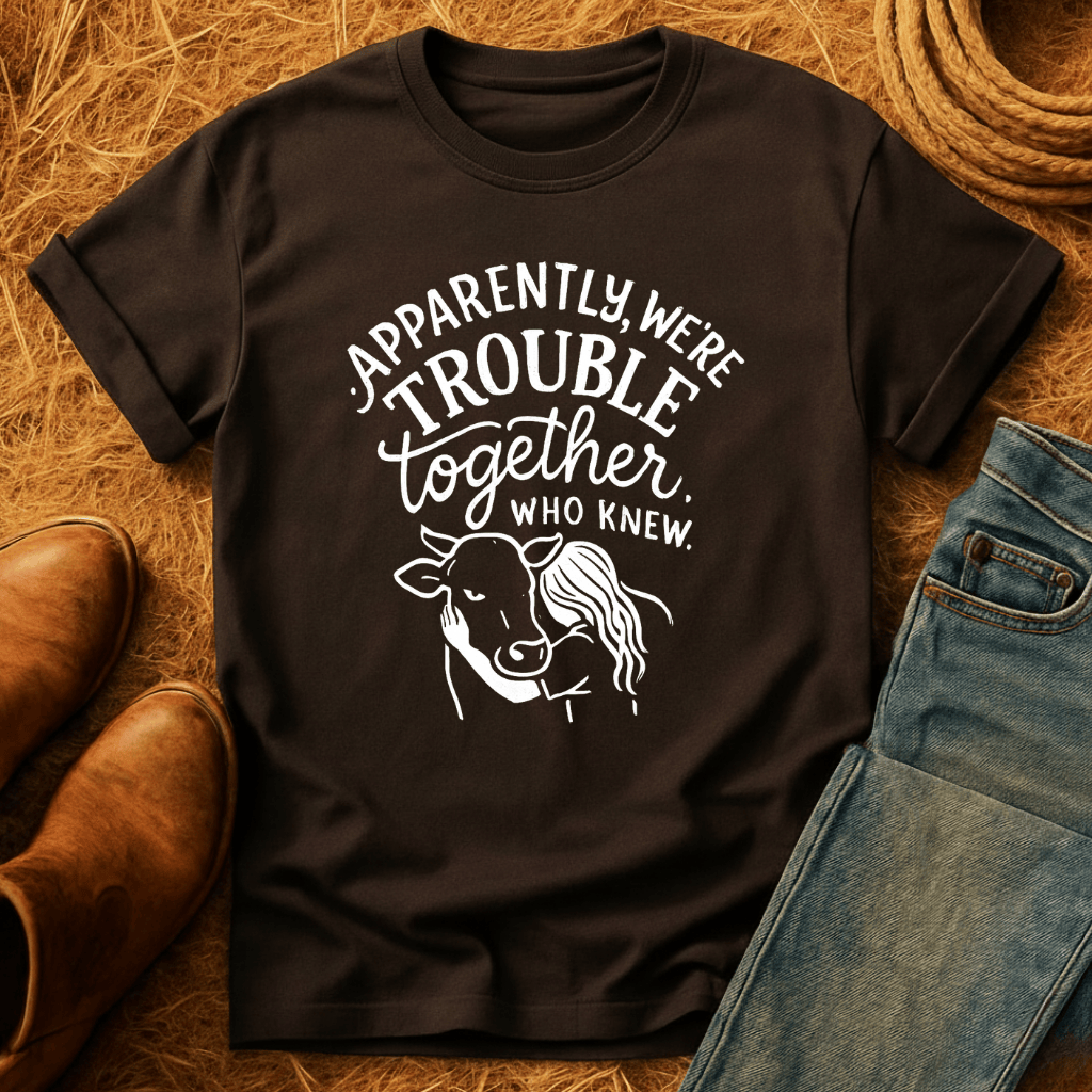 Trouble Together Cows T-Shirt