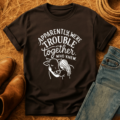 Trouble Together Cows T-Shirt