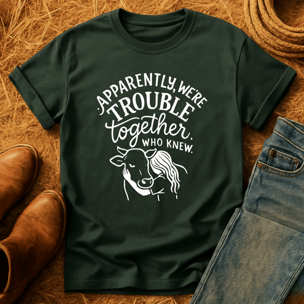 Trouble Together Cows T-Shirt