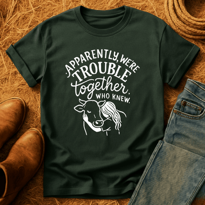Trouble Together Cows T-Shirt