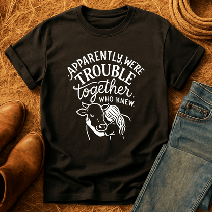 Trouble Together Cows T-Shirt