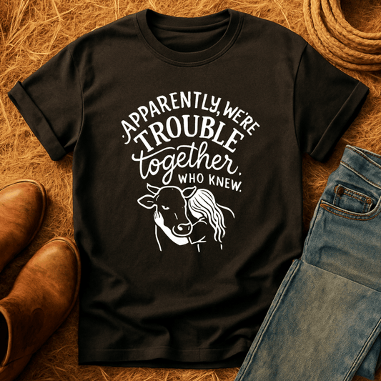Trouble Together Cows T-Shirt