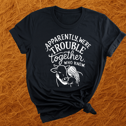 Trouble Together Cows T-Shirt