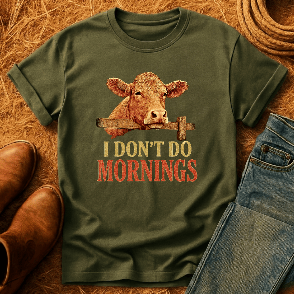 Not A Morning Cow T-Shirt