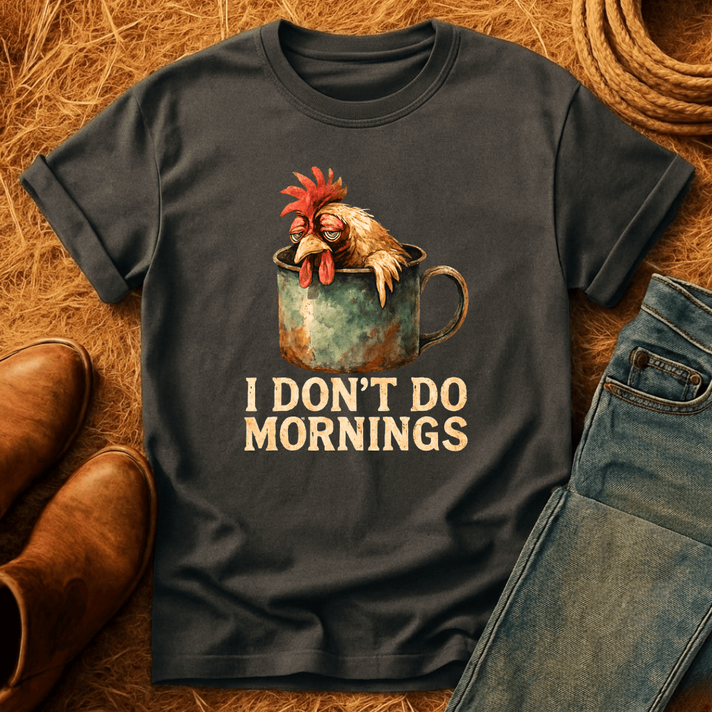 Chickens Don't Do Mornings T-Shirt